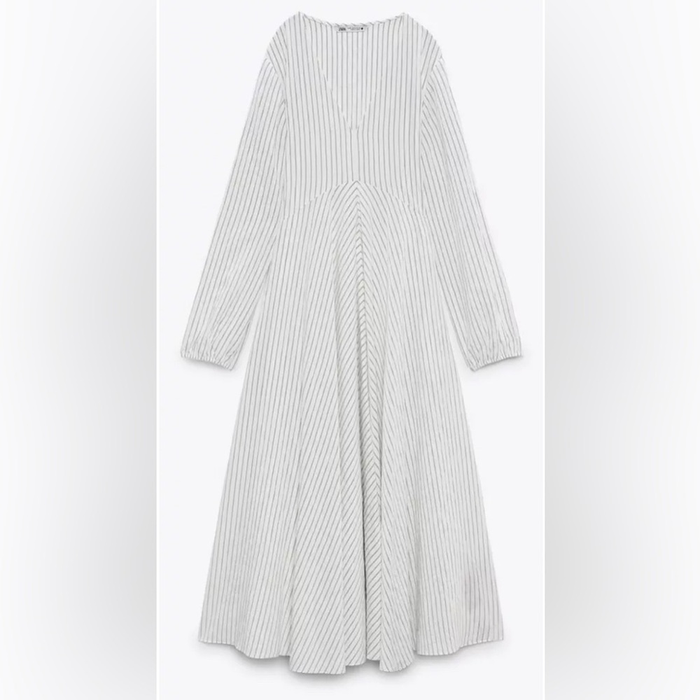 Zara Catalina Striped Dress NWT - Picture 5 of 6